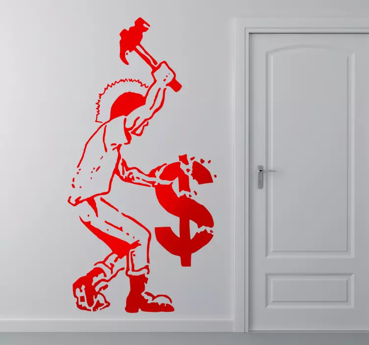 Vinilo decorativo anticapitalista - TenVinilo