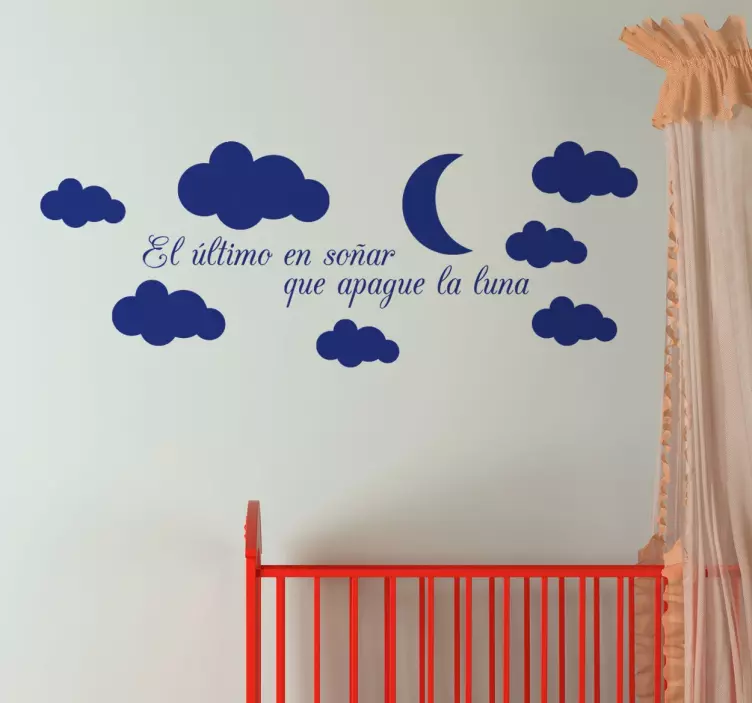 Vinilo decorativo apagar la luna - TenVinilo