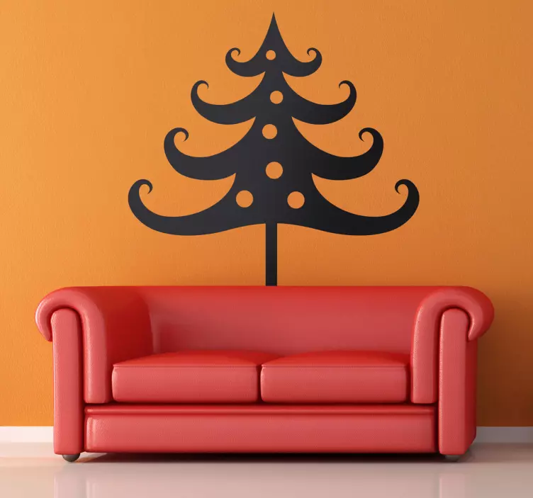 Vinilo decorativo árbol navideño - TenVinilo