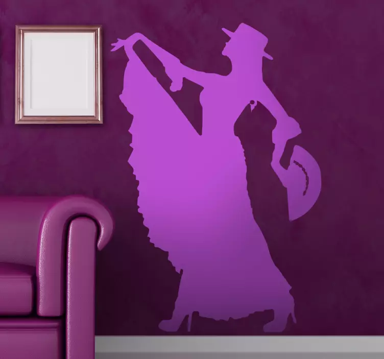 Vinilo decorativo artista flamenco - TenVinilo