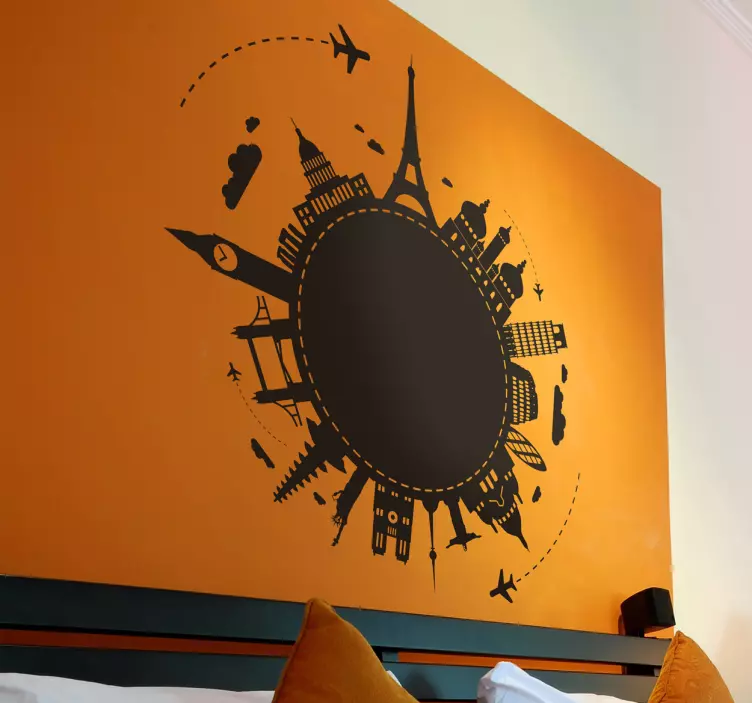 Vinilo decorativo edificios mundiales - TenVinilo