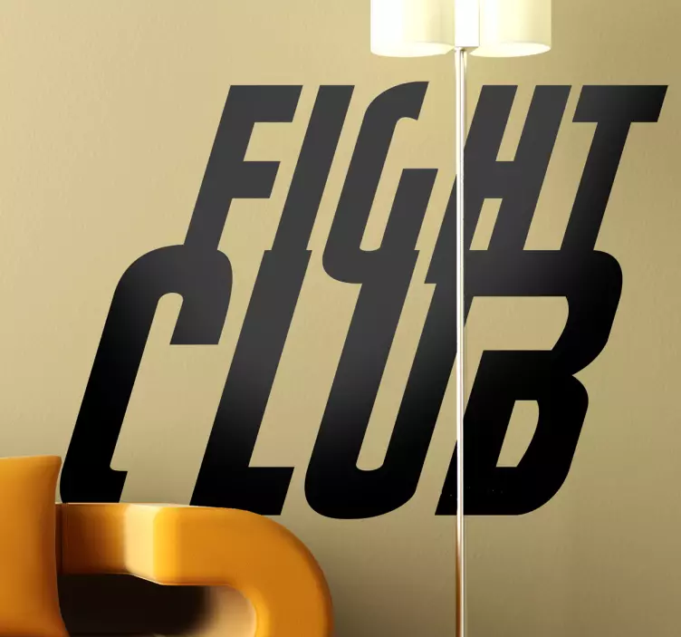 Vinilo decorativo el club de la lucha - TenVinilo