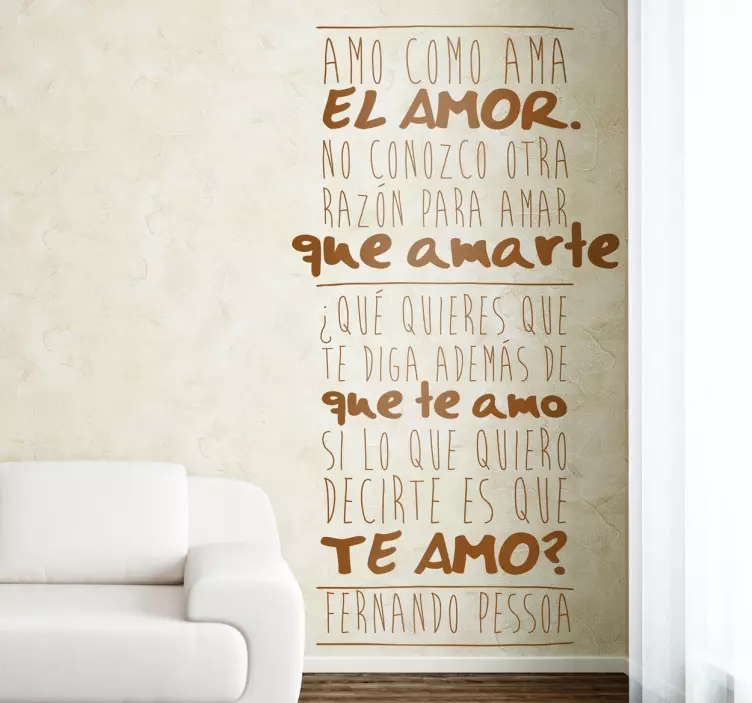 Vinilo decorativo Fernando Pessoa - TenVinilo