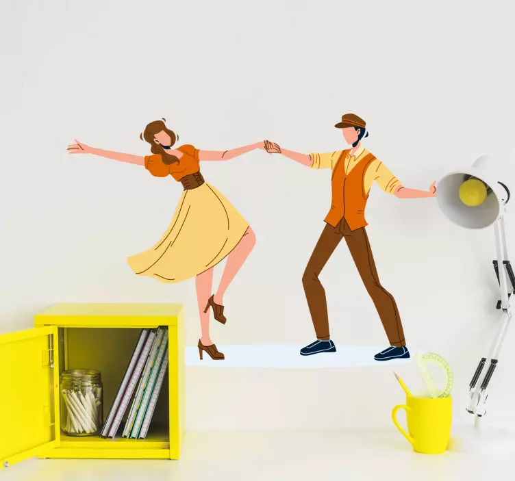 Vinilo infantil pasión por el baile - TenVinilo