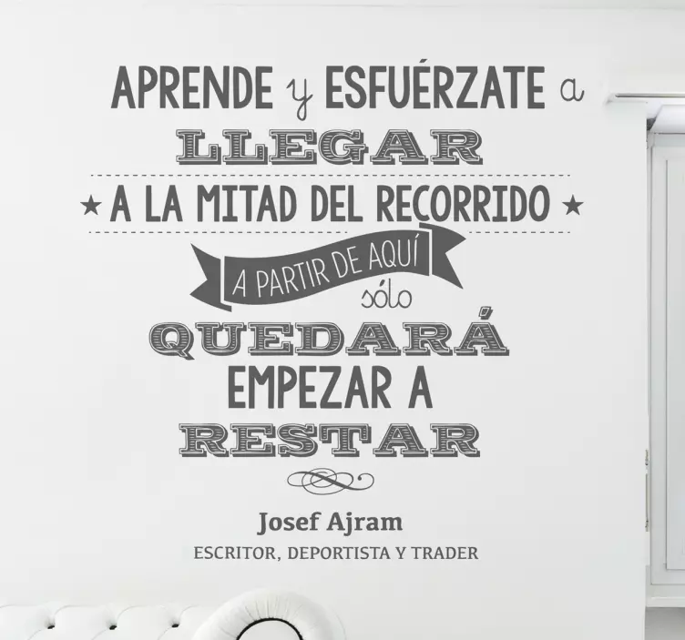 Vinilo decorativo Josef Ajram - TenVinilo