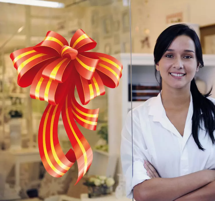 Vinilo decorativo lazo ornamentado - TenVinilo