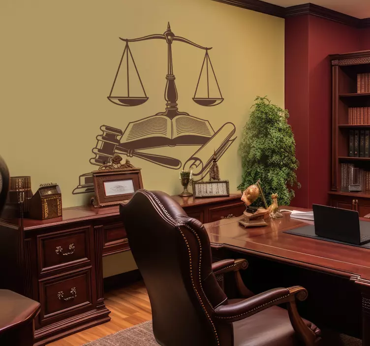 Vinilo legal iconos de justicia - TenVinilo