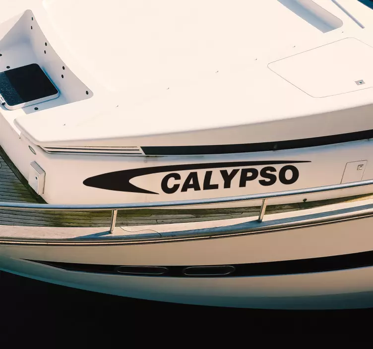 Vinilo marinero barco deportivo - TenVinilo