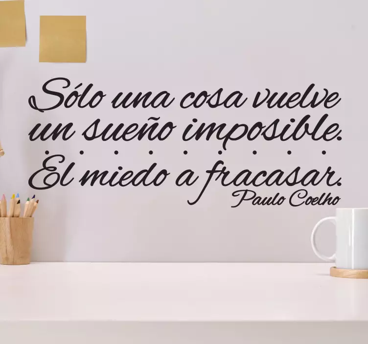 Vinilo decorativo miedo coelho - TenVinilo