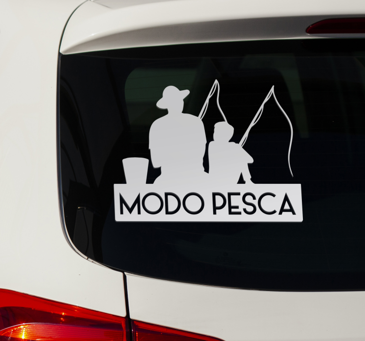 Adhesivo para carro modo pesca - TenVinilo