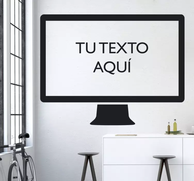 Vinilo pantalla ordenador personalizable - TenVinilo