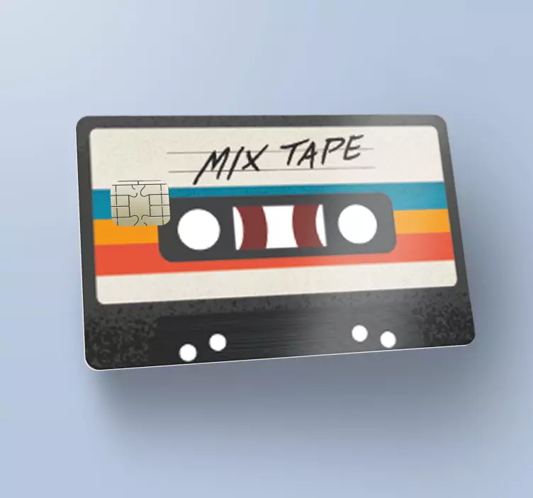 Pegatina para tarjeta de crédito de cassette - TenVinilo