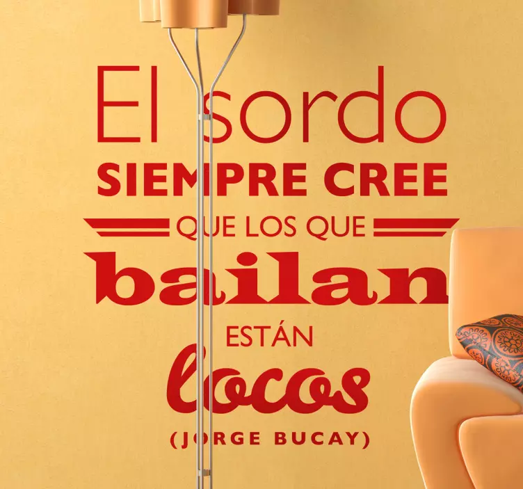 Vinilo decorativo texto Jorge Bucay - TenVinilo