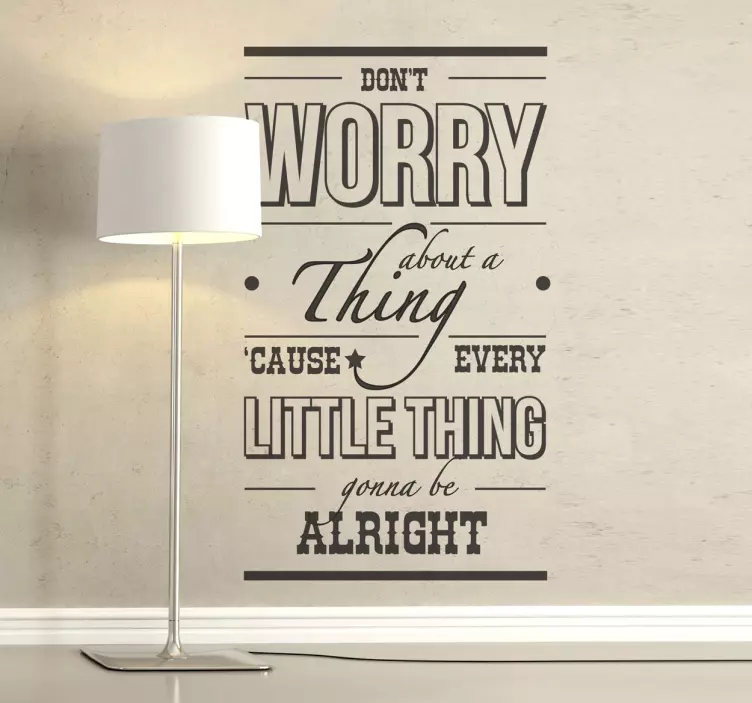 Vinilo decorativo three little birds - TenVinilo