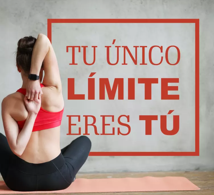 Vinilo Tu único límite es tu mensaje de texto - TenVinilo