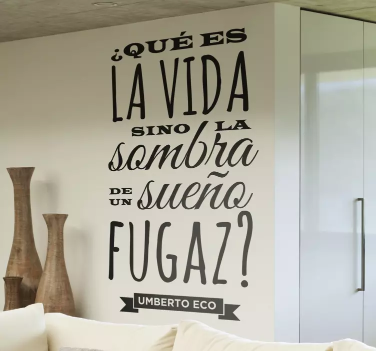 Vinilo decorativo Umberto Eco - TenVinilo