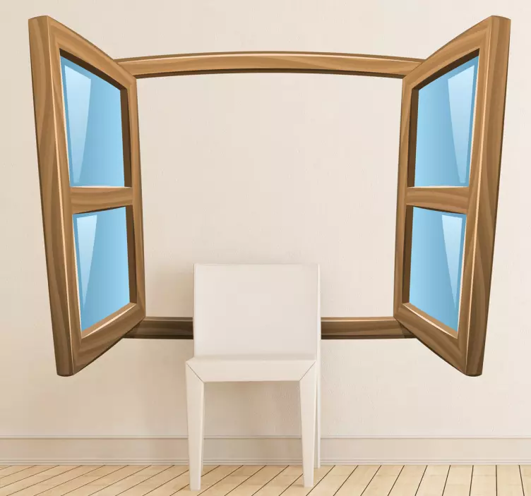 Vinilo decorativo ventana cómic abierta - TenVinilo