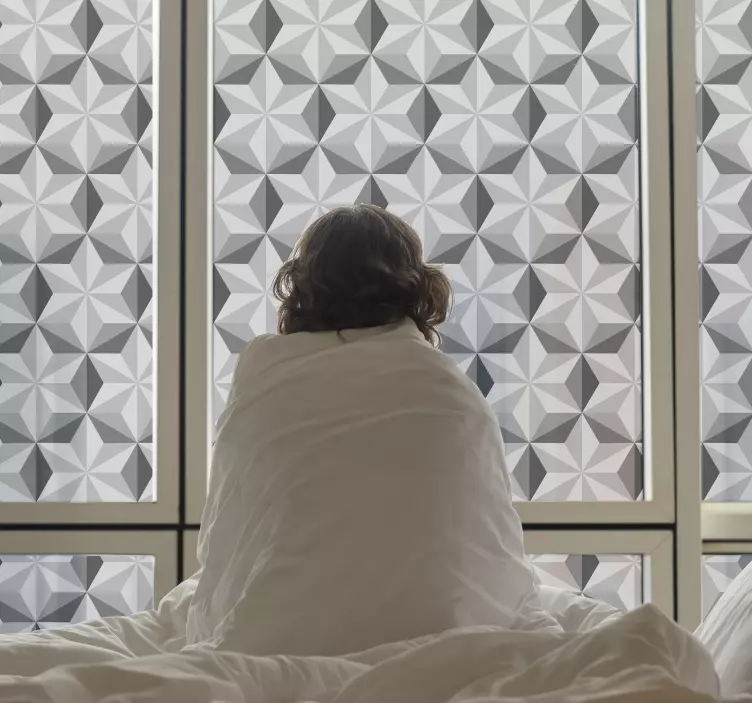 Vinilo decorativo ventana con estrellas árabes - TenVinilo