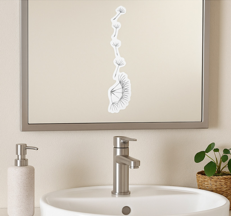 Vinilo espejo drift de semillas de diente de león - TenVinilo