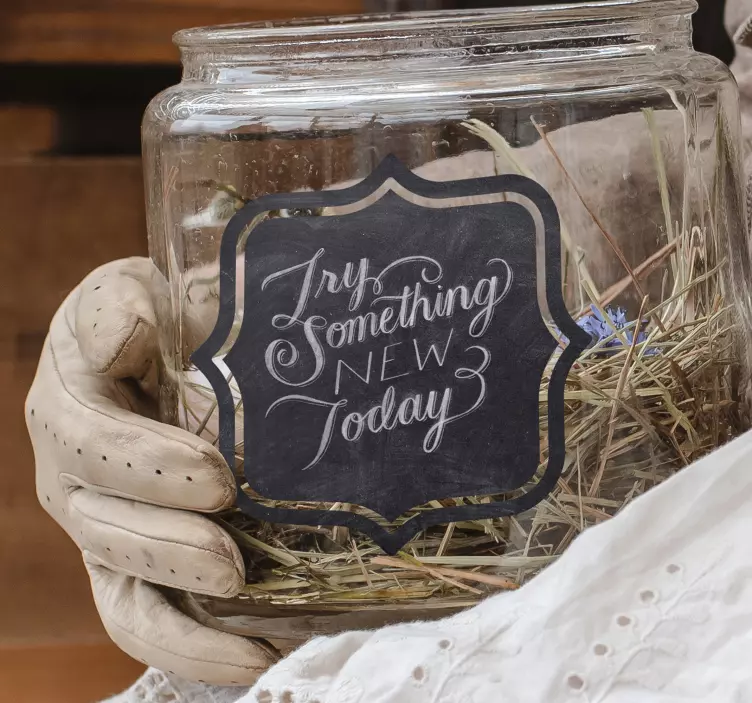 Vinilo etiquetas adhesivas pizarra - TenVinilo