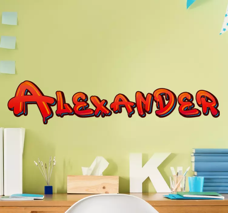 Vinilo frase nombre personalizado elegante - TenVinilo