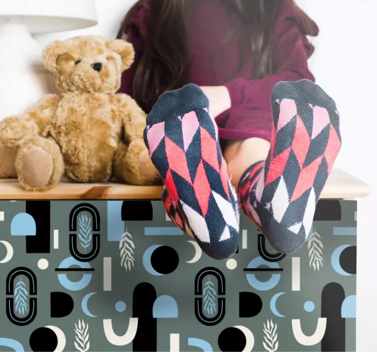 Vinilo geométrico cubierta con motivo geométrico - TenVinilo