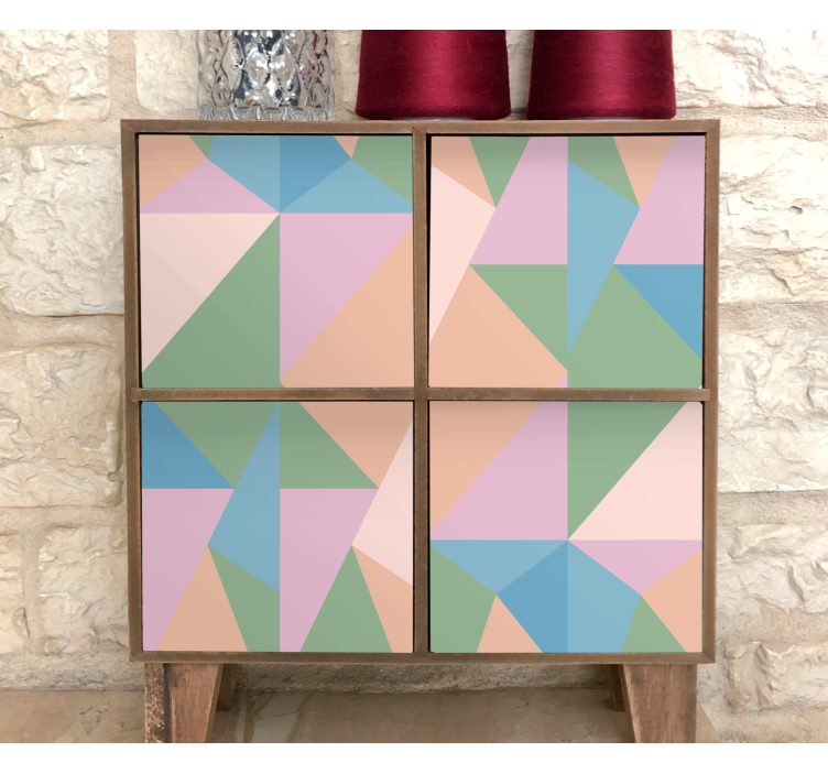 Vinilo geométrico elementos geométricos abstractos - TenVinilo