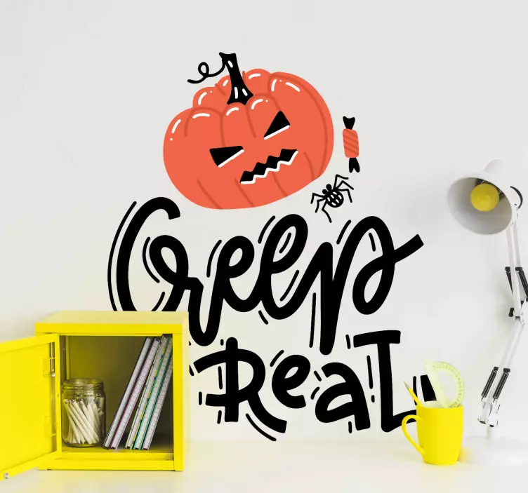 Pegatina Halloween Frases de halloween - TenVinilo