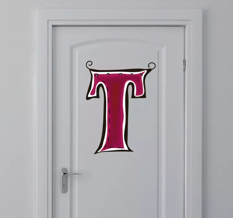 Vinilo infantil dibujo letra t - TenVinilo
