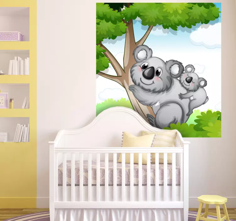 Vinilo infantil koala eucalipto - TenVinilo