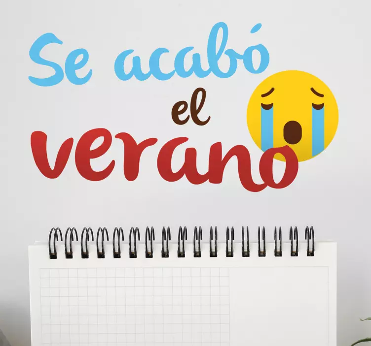 Vinilo infantil se acabó el verano - TenVinilo