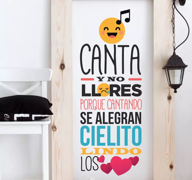 Vinilo letra canción cielito lindo - TenVinilo