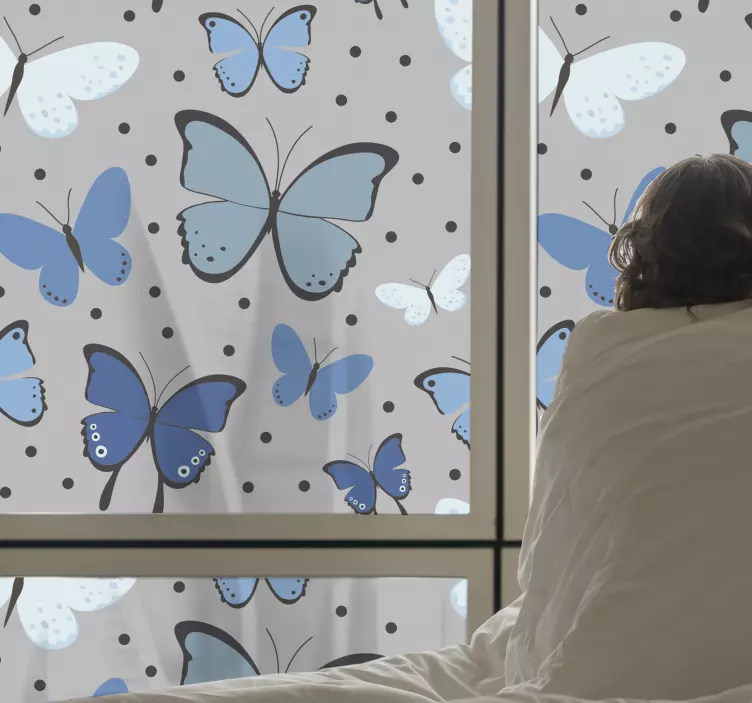 Vinilo mariposa motivo mariposa vibrante - TenVinilo