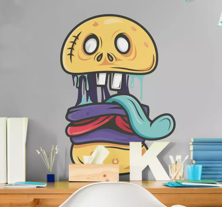 Vinilo monstruo monstruo caricaturesco travieso - TenVinilo