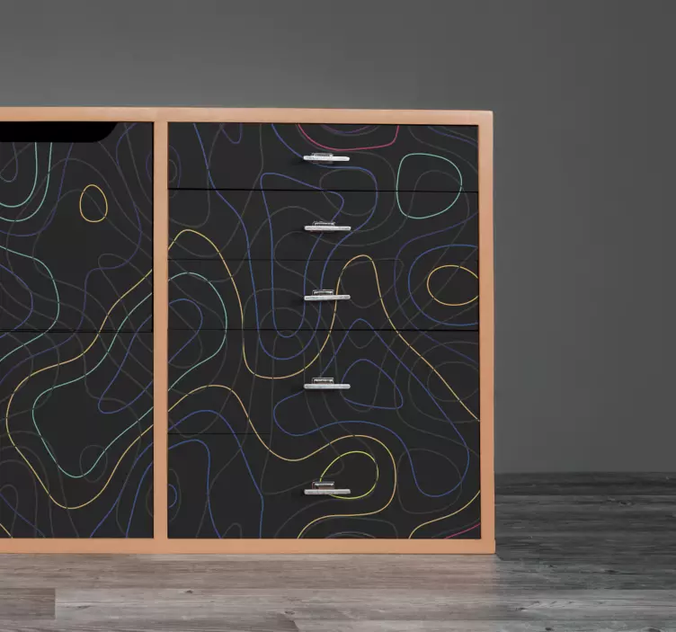 Vinilo para mueble Formas multicolores - TenVinilo
