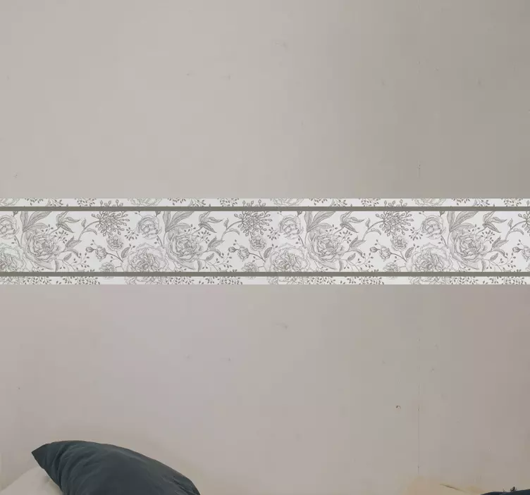 Vinilo para mueble Rosa, seamless, vendimia - TenVinilo