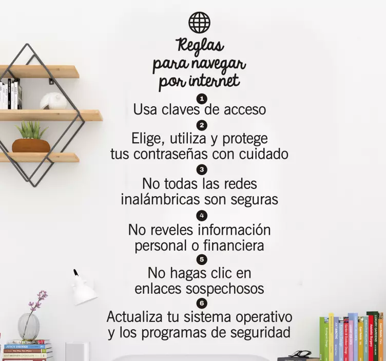 Vinilo normas para navegar por internet - TenVinilo