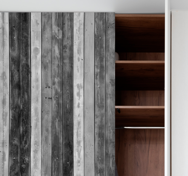 Vinilo para mueble tablones de madera rústica - TenVinilo
