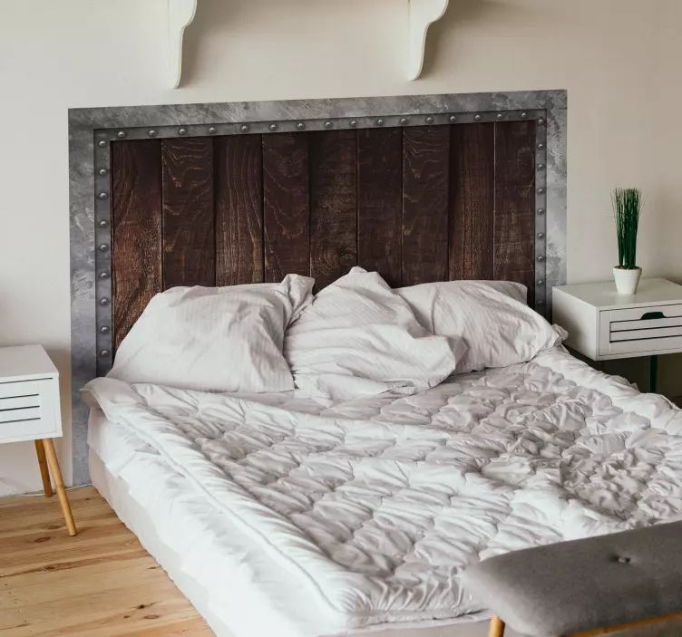 Vinilo cabecero Cabecero de decoración industrial - TenVinilo