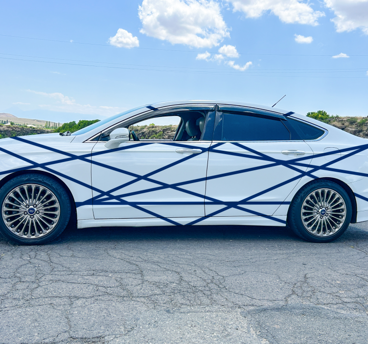 Pegatina para coche conjunto de rayas - TenVinilo