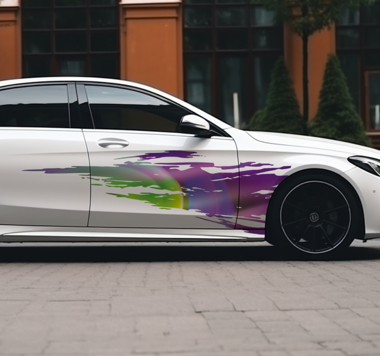 Pegatina para coche estela de velocidad - TenVinilo