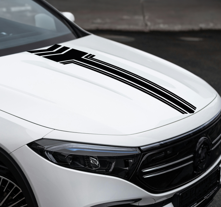 Pegatina para coche rayas con flechas - TenVinilo