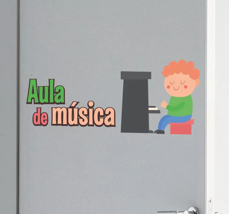 Vinilo para colegios aula de música - TenVinilo