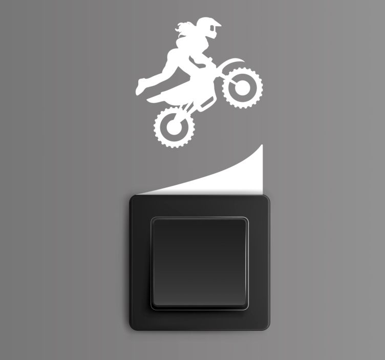 Vinilo para interruptor motocross - TenVinilo