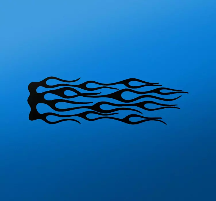 Pegatina para moto vinilo adhesivo de la llama - TenVinilo