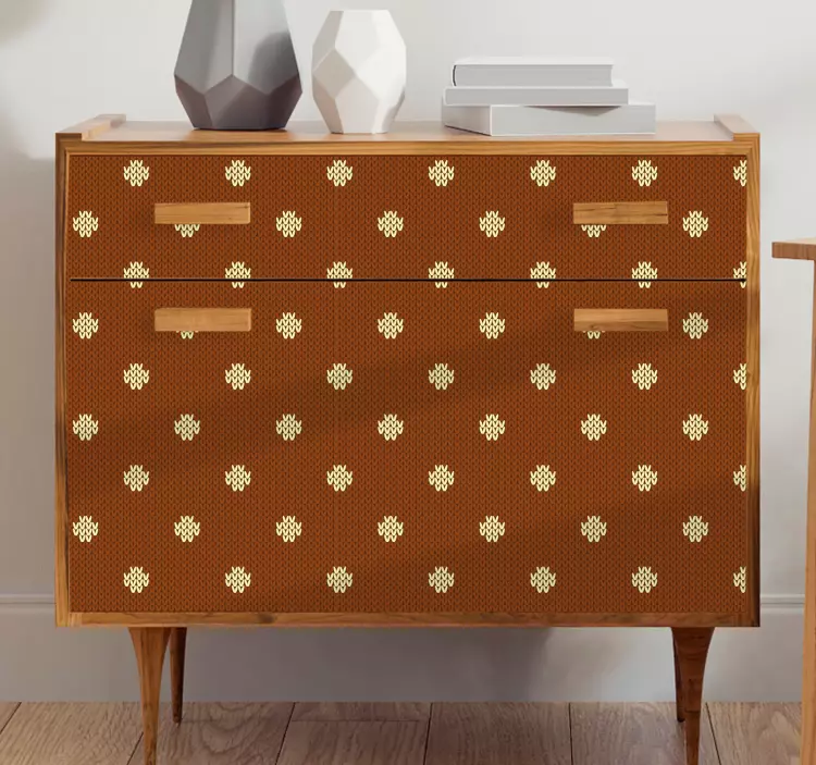 Vinilo para mueble motivo de lunares - TenVinilo