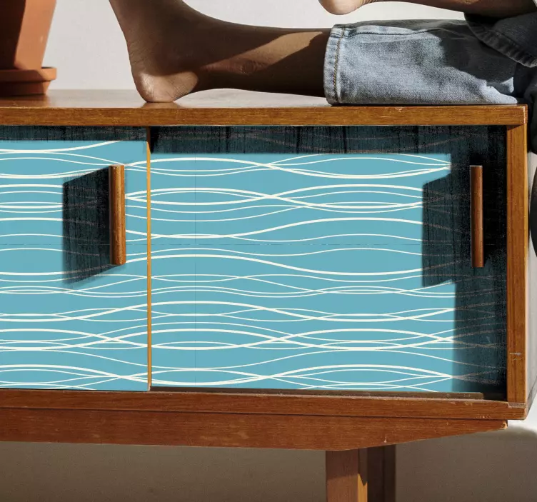 Vinilo para mueble superficie de patrón ondulado - TenVinilo