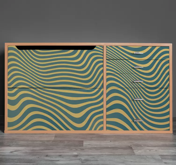 Vinilo para mueble superficie ondulada - TenVinilo