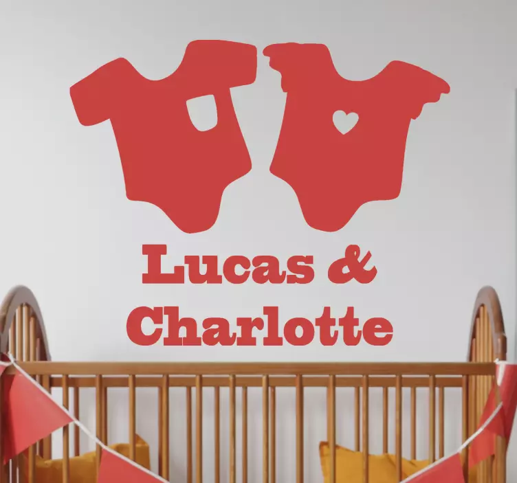 Vinilo infantil camisetas con nombres - TenVinilo