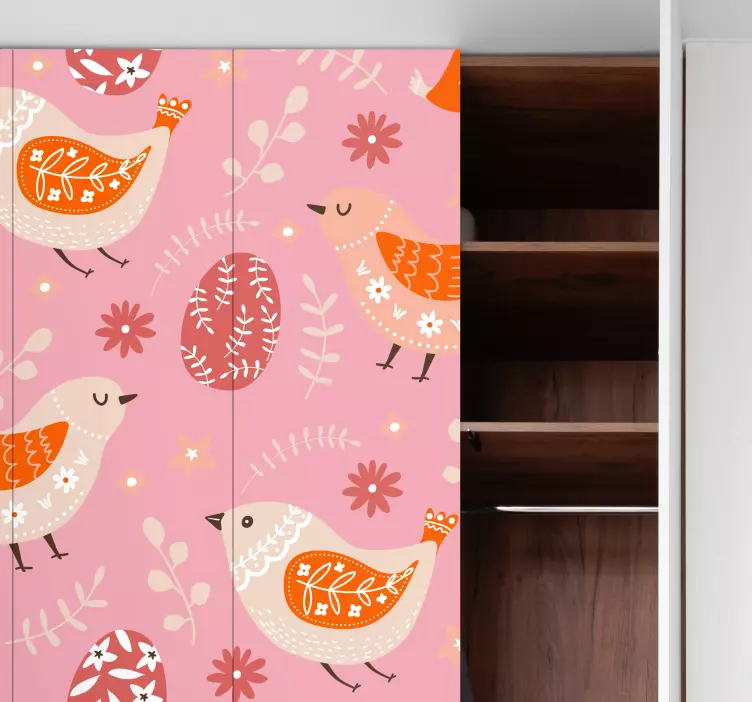 Vinilo para nevera arte popular de pascua - TenVinilo